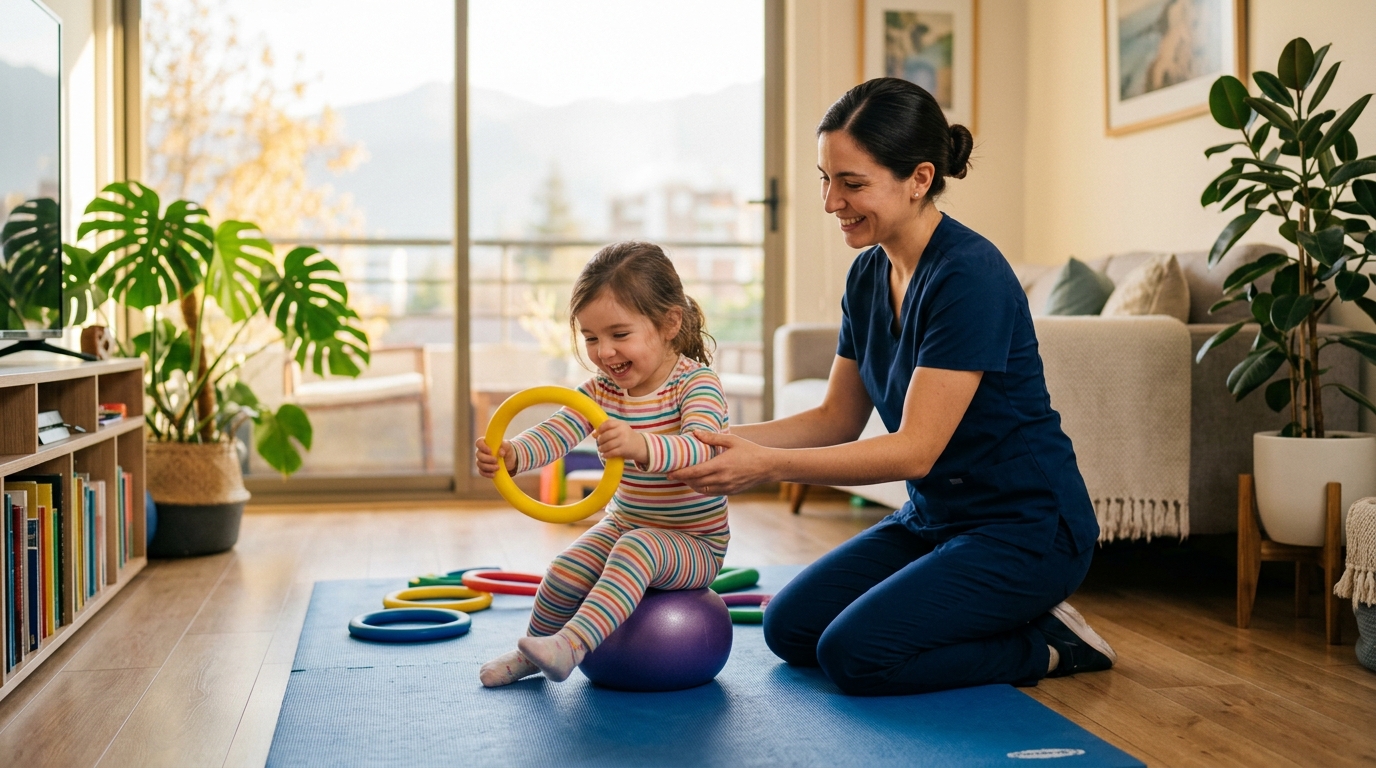 Neurorehabilitación Infantil a domicilio en Santiago a través del juego